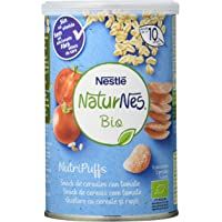 Nestlé Naturnes Bio Nutri Puffs Snack De Cereales Con Tomate- A Partir De 10 Meses - Pack de 5 envases x 35g